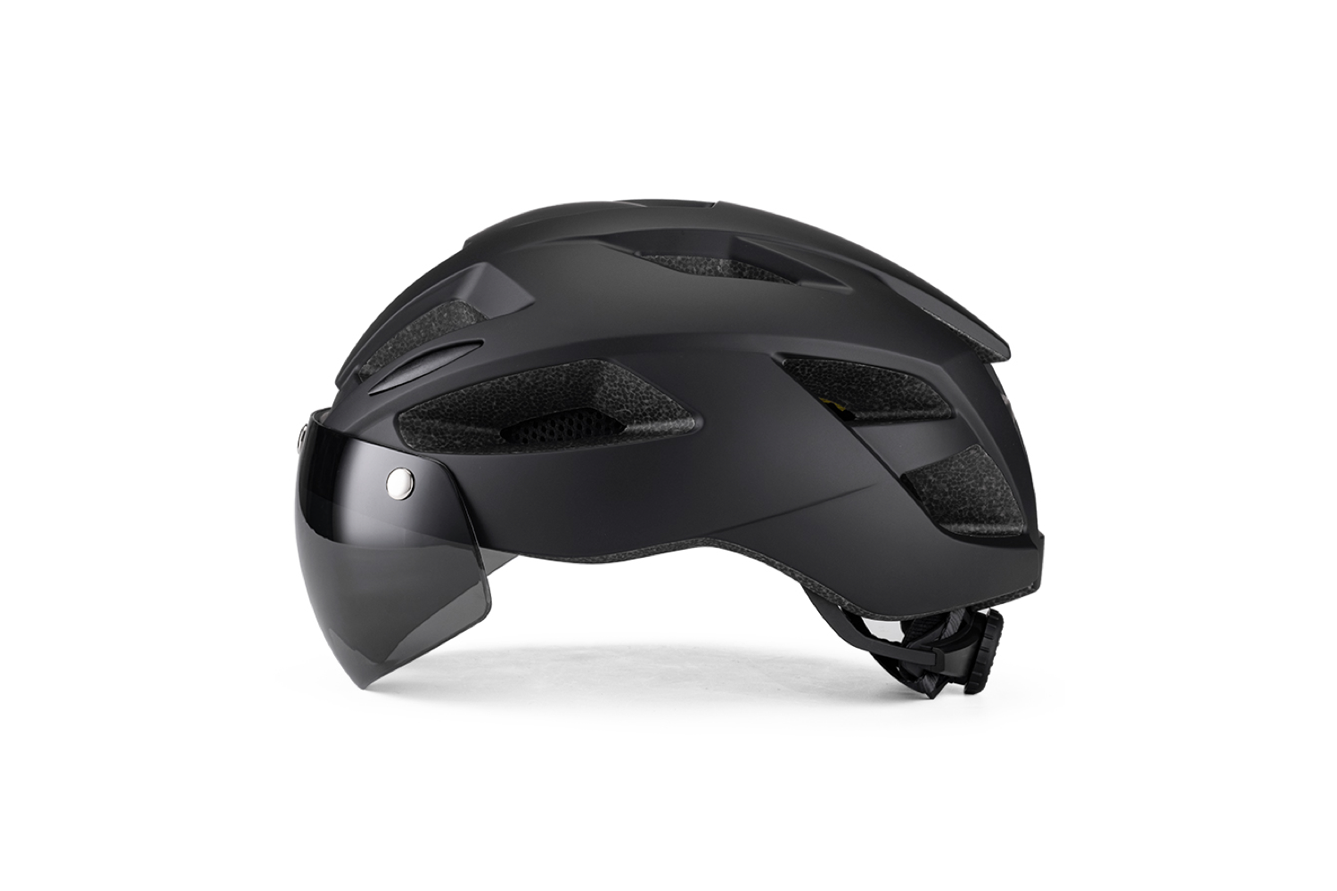 Fahrradhelm mit magnetischen Gläsern