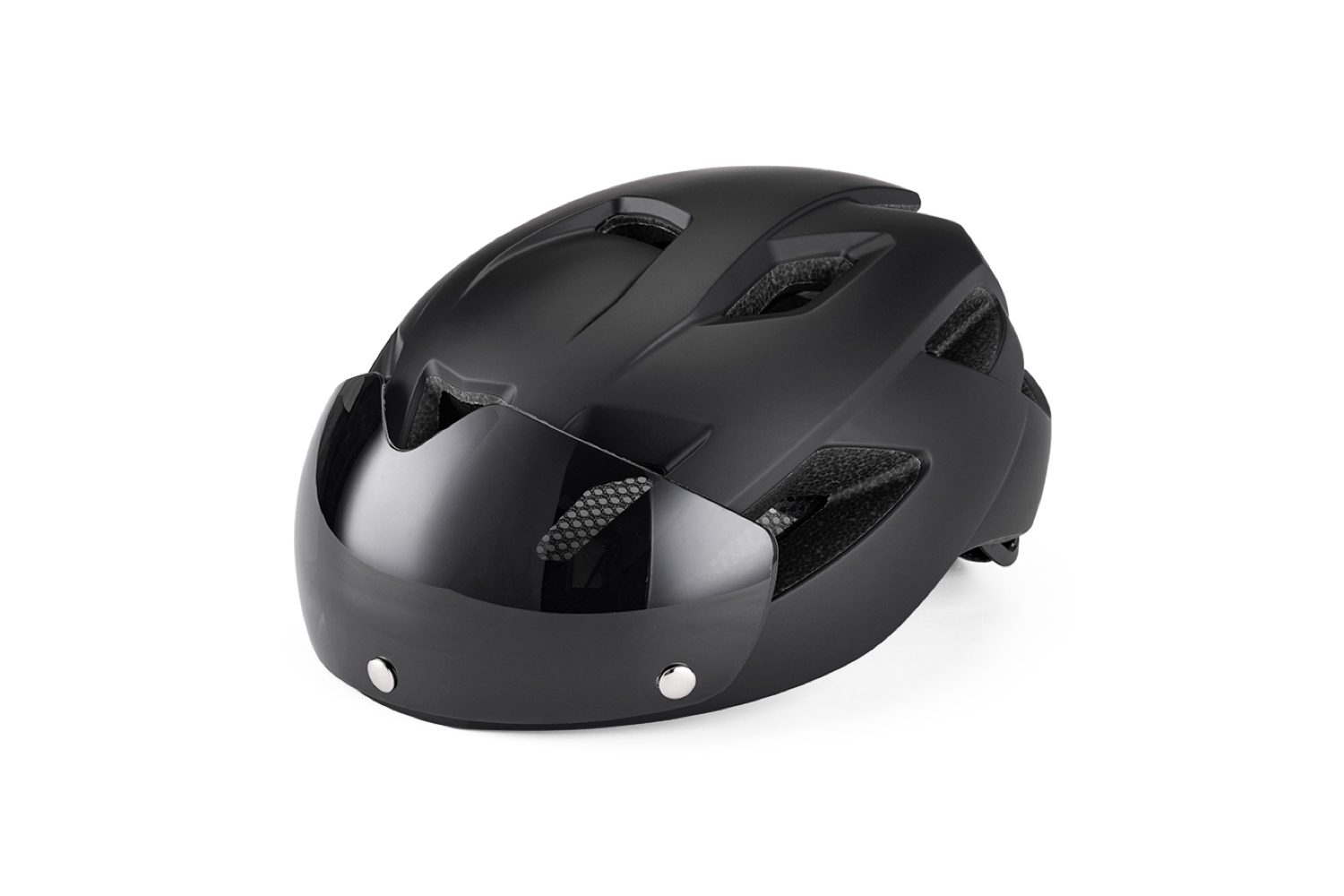 Fahrradhelm mit magnetischen Gläsern